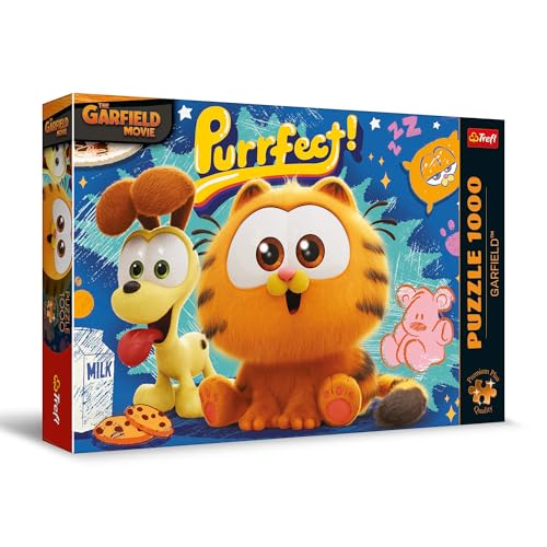 Trefl Premium Plus Quality - Garfield Puzzle - 1000 Teile, Puzzleserie mit beliebten Charakteren, für Erwachsene und Kinder ab 14 Jahren von Trefl