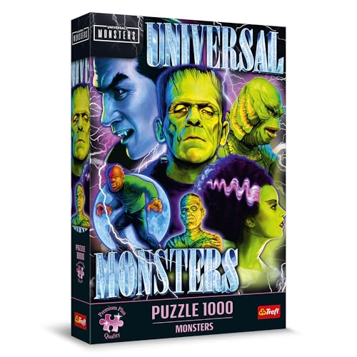 Trefl Premium Plus Quality - Monsters Puzzle - 1000 Teile, eine Puzzleserie mit Lieblingshelden, für Erwachsene und Kinder ab 14 Jahren von Trefl