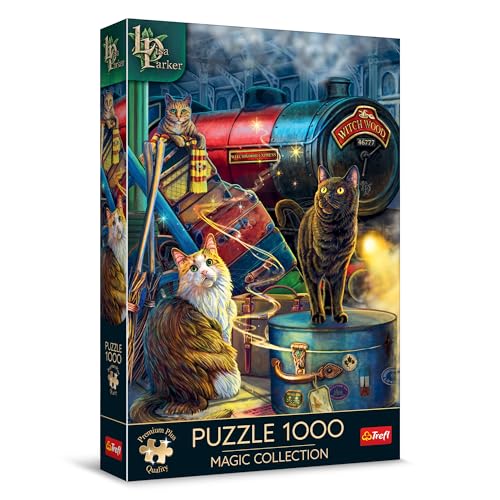 Trefl Premium Plus Quality - Puzzle Magic Collection: Hexenexpress - 1000 Elemente, Serie Magischer Bilder, Lisa Parker, Ideale Anpassung der Teile, für Erwachsene und Kinder ab 12 Jahren von Trefl