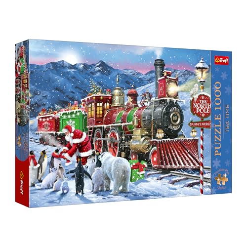 Trefl Premium Plus Quality - Puzzle Tea Time: Weihnachtszug – 1000 Teile, nostalgische Bilderserie, für Erwachsene und Kinder ab 14 Jahren Trefl Premium Plus Quality - Puzzle Tea Time: Weihnachtszug – 1000 Teile, nostalgische Bilderserie, für Erwachsene und Kinder ab 14 Jahren von Trefl