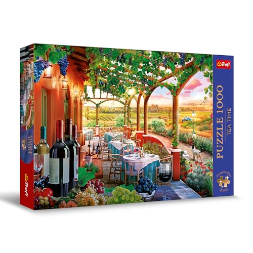 Trefl Premium Plus Quality - Puzzle Tea Time: Italienischer Weingarten - 1000 Elemente, Serie Gemalter Nostalgischer Bilder, Ideale Anpassung der Teile, für Erwachsene und Kinder ab 12 Jahren Trefl Premium Plus Quality - Puzzle Tea Time: Italienischer Weingarten - 1000 Elemente, Serie Gemalter Nostalgischer Bilder, Ideale Anpassung der Teile, für Erwachsene und Kinder ab 12 Jahren von Trefl