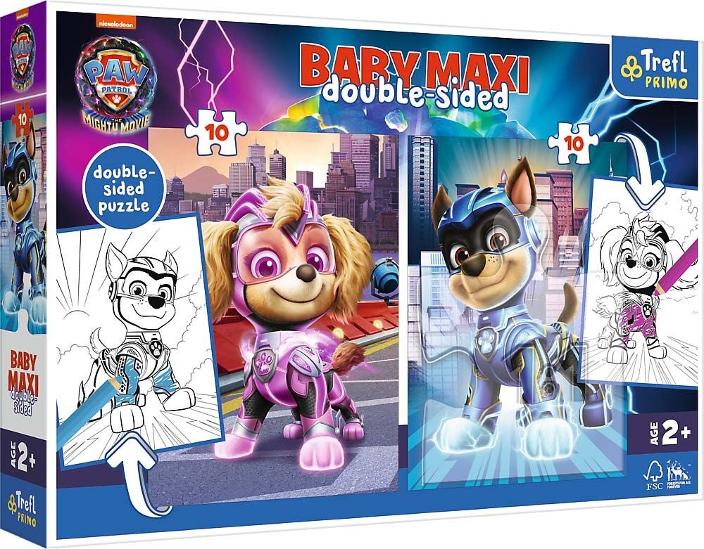 Trefl Primo Paw Patrol The Mighty Movie Baby Maxi Puzzles 2x10 Teile von Paw Patrol