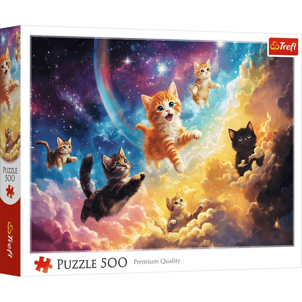 Trefl Puzzle 500 Teile - Weltraumkätzchen - Trefl Puzzle 500 Teile - Weltraumkätzchen - von Trefl