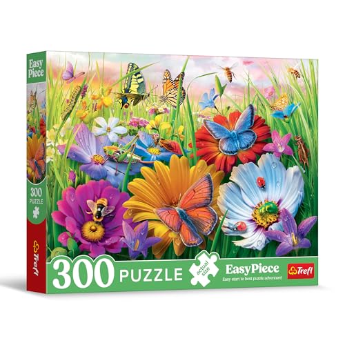 Trefl - Puzzle EasyPiece: Insekten auf der Wiese - 300 Teile - Großteile, Leicht zu verlegen, für Erwachsene und Kinder ab 10 Jahren von Trefl