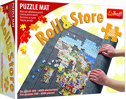 Trefl - Puzzlematte, 500-6000 Teile - Zum Tragen und Aufbewahren von Puzzles, Matte mit starkem Klettverschluss, Große Größe, Für Puzzles bis zu einer Größe von 136 x 96 cm von Trefl