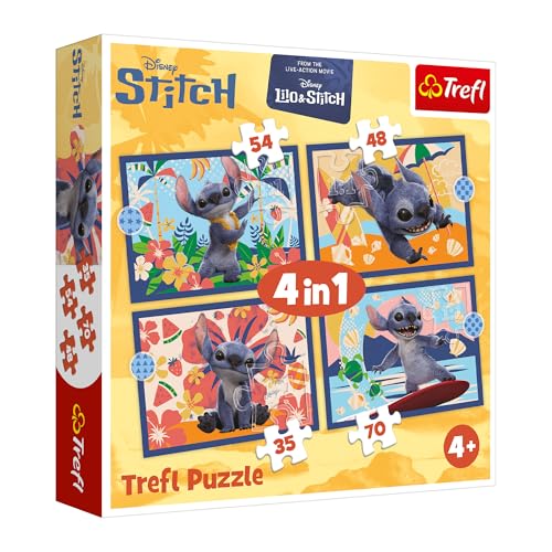 Trefl S.A. 4 in 1 Puzzle 35, 48, 54, 70 Teile – Lilo & Stich Film Trefl S.A. 4 in 1 Puzzle 35, 48, 54, 70 Teile – Lilo & Stich Film von Trefl