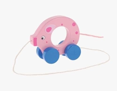 Trefl - Schwein, Holzspielzeug, Biben und Bär - Holzspielzeug auf Rädern, Zugschnur, Bio Naturholz, für Jahre, für Kinder ab 12 Monaten Trefl - Schwein, Holzspielzeug, Biben und Bär - Holzspielzeug auf Rädern, Zugschnur, Bio Naturholz, für Jahre, für Kinder ab 12 Monaten von Trefl