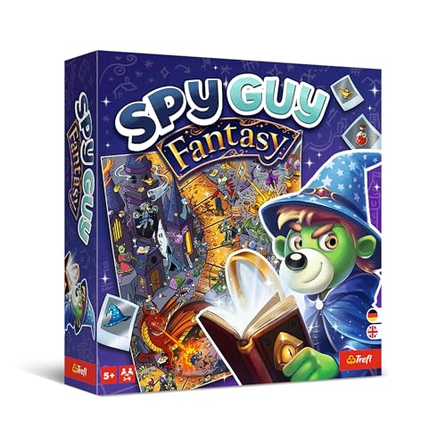 Trefl – Spy Guy Fantasy – Kooperatives Beobachtungsspiel, Welt der Magie und der Fabeltiere, Suche nach Anhaltspunkten, Familienbrettspiel für Erwachsene und Kinder ab 5 Jahren von Trefl