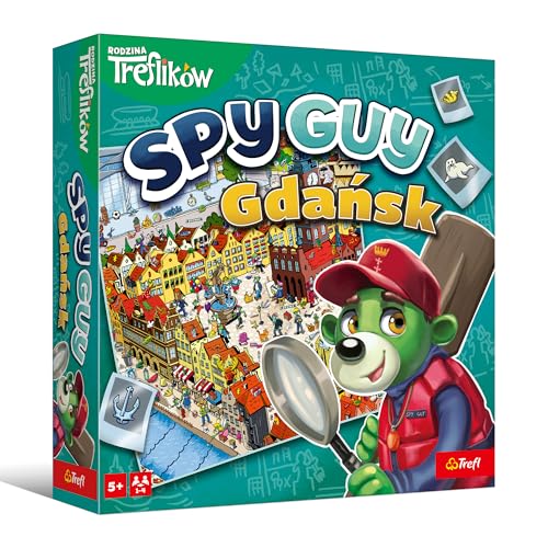 Trefl - Spy Guy Gdańsk - Kooperatives Beobachtungsspiel mit Sehenswürdigkeiten der Stadt, großes Spielbrett, Familienbrettspiel für Erwachsene und Kinder ab 5 Jahren Trefl - Spy Guy Gdańsk - Kooperatives Beobachtungsspiel mit Sehenswürdigkeiten der Stadt, großes Spielbrett, Familienbrettspiel für Erwachsene und Kinder ab 5 Jahren von Trefl