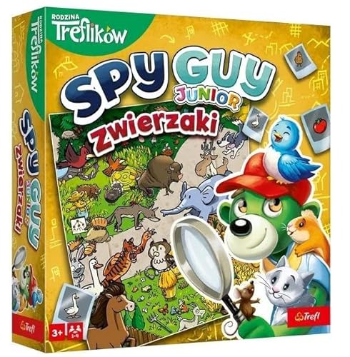 Trefl - Spy Guy Junior Tiere - Kooperatives Detektivspiel für die Kleinsten, Family Board, Suche Beweise und Fang Kriminell, Tiere entdecken, Riesenbrett für Kinder ab 3 Jahren Trefl - Spy Guy Junior Tiere - Kooperatives Detektivspiel für die Kleinsten, Family Board, Suche Beweise und Fang Kriminell, Tiere entdecken, Riesenbrett für Kinder ab 3 Jahren von Trefl