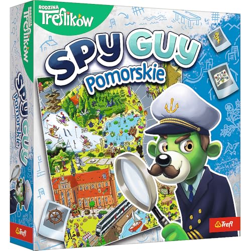 Trefl - Spy Guy Pommern - Kooperatives Detektivspiel, Family Brettspiel, Suche Beweise und Fang Kriminell, Zeichnungsplatt, Familien-Spiel für Erwachsene und Kinder ab 5 Jahren von Trefl