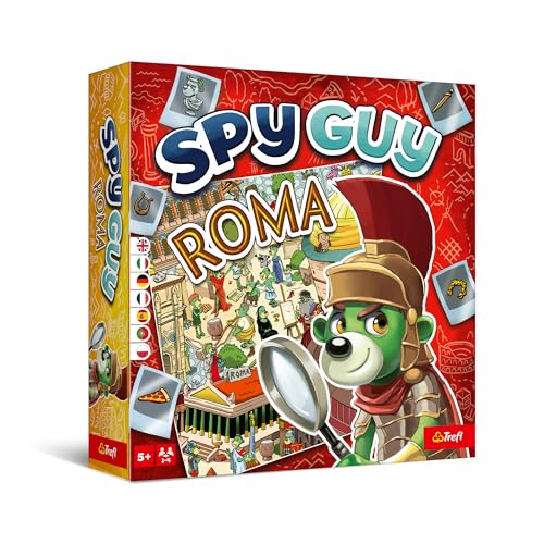 Trefl - Spy Guy Roma - Rom, Kooperatives Beobachtungsspiel, Riesiges Spielbrett, Familienbrettspiel Erwachsene und Kinder ab 5 Jahren von Trefl