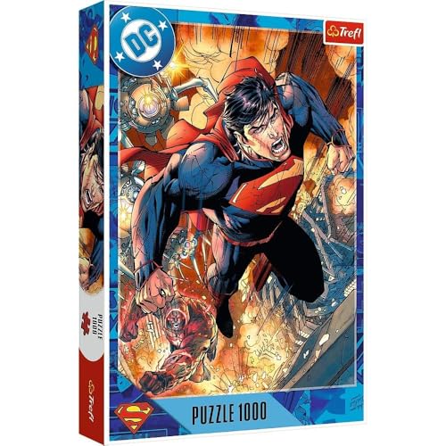 Trefl - Superman in Aktion - Puzzle 1000 Elemente - Puzzle-mit Superhelden, für Erwachsene und Kinder ab 14 Jahren von Trefl