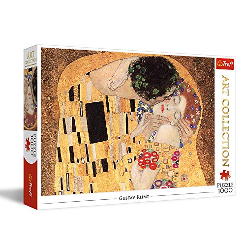 Trefl TR10559 Der Kuss, Gustav Klimt 1000 Teile, Art Collection, Premium Quality, für Erwachsene und Kinder ab 12 Jahren Puzzle, Farbig von Trefl