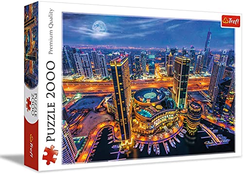 Trefl TR27094 Puzzle, Dubai Lichter, Teile, Premium-Qualität, für Erwachsene und Kinder ab 12 Jahren, Farbig, 2000 Pièces von Trefl