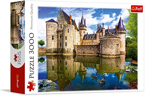 Trefl TR33075 Qualité Pour Adultes et Enfants à partir ans Puzzle Castle de Sully-sur-Loire, Frankreich, Teile, Premium-Qualität, für Erwachsene und Kinder ab 15 Jahren, Farbig, 3000 Pièces von Trefl