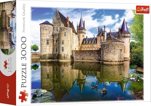 Trefl TR33075 Qualité Pour Adultes et Enfants à partir ans Puzzle Castle de Sully-sur-Loire, Frankreich, Teile, Premium-Qualität, für Erwachsene und Kinder ab 15 Jahren, Farbig, 3000 Pièces von Trefl