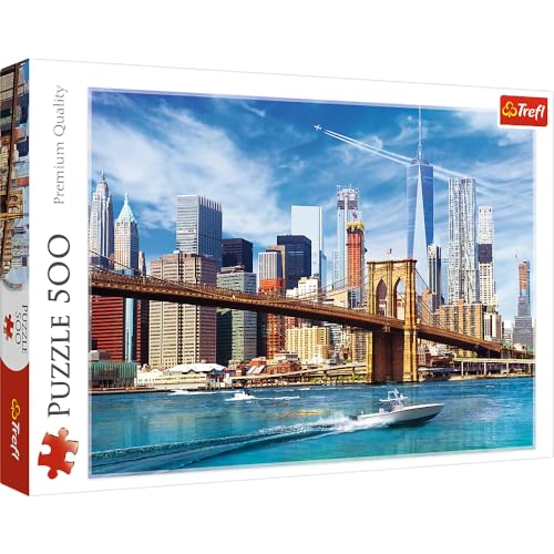 Trefl 916 37331 Ansicht von New York EA 500 Teile, Premium Quality, für Erwachsene und Kinder ab 10 Jahren 500pcs, Coloured, Farbig von Trefl