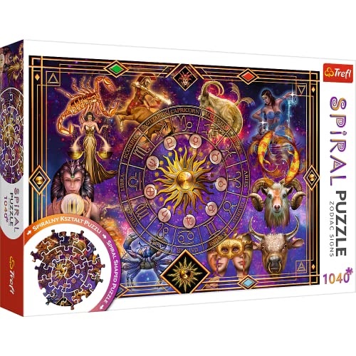 Trefl TR40015 Puzzle-Sternzeichen, 1040 Teile, Spiralpuzzle, Premium-Qualität für Erwachsene und Kinder ab 12 Jahren, Tierkreiszeichen von Trefl