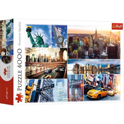 Trefl, Puzzle, New York, 4000 Teile, USA, Collage, Premium Quality, für Kinder ab 16 Jahren, farbig, 45006 von Trefl