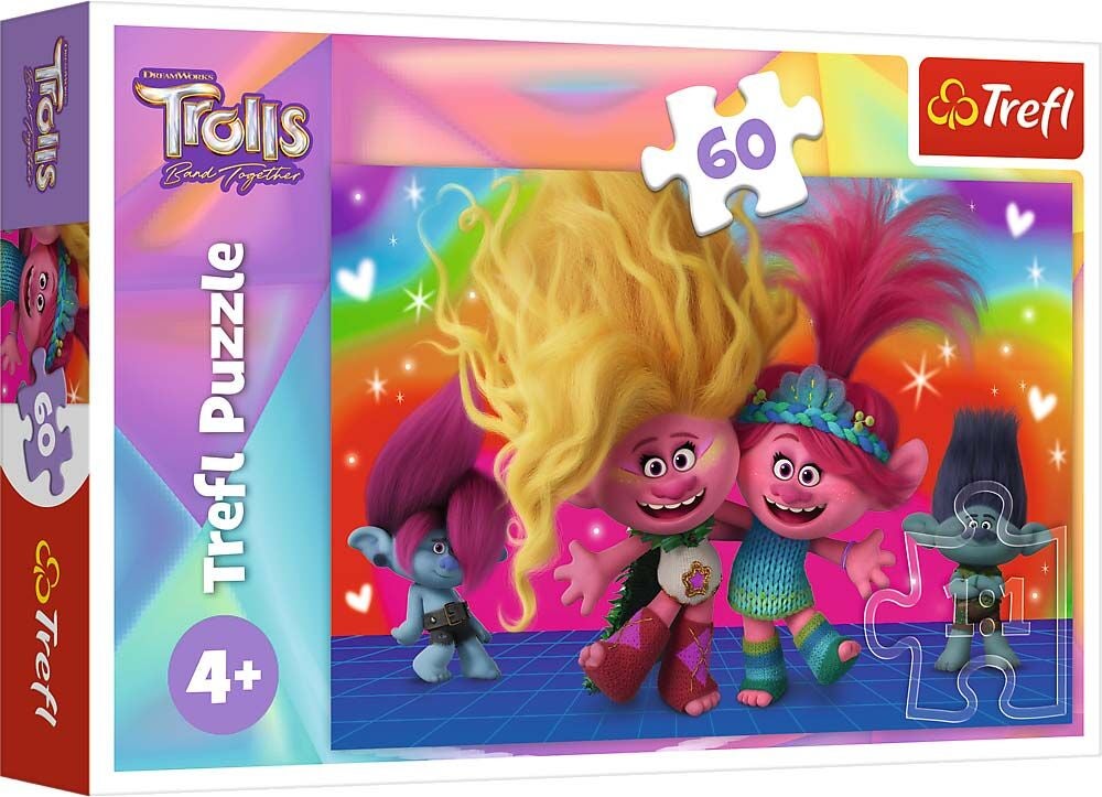 Trefl Trolls Puzzle 60 Teile von Trolls