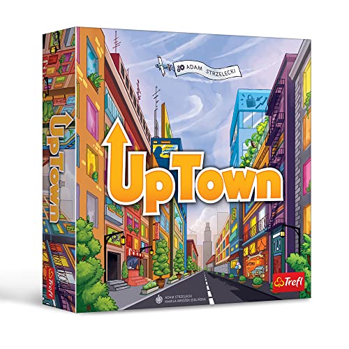 Trefl - Uptown - Familienspiel, Werden Sie Entwickler, Bauen, Verdienen, Strategiespiel Für Erwachsene und Kinder ab 10 Jahren, Mehrfarbig, 02278 von Trefl