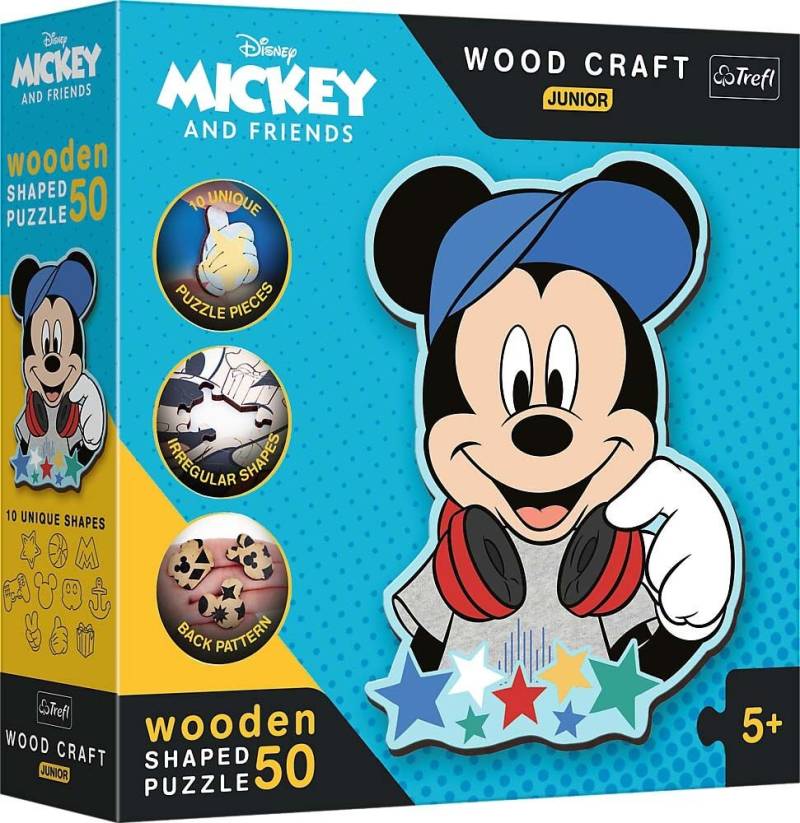 Trefl Wood Craft Junior Disney Mickey And Friends Puzzle 50 Teile von Disney Mickey Mouse