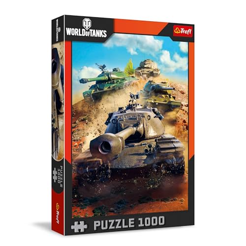 Trefl - World of Tanks, Tanks in Battle - Puzzle 1000 Elements - Puzzle mit Panzern aus dem beliebten Spiel, für Erwachsene und Kinder ab 14 Jahren Trefl - World of Tanks, Tanks in Battle - Puzzle 1000 Elements - Puzzle mit Panzern aus dem beliebten Spiel, für Erwachsene und Kinder ab 14 Jahren von Trefl