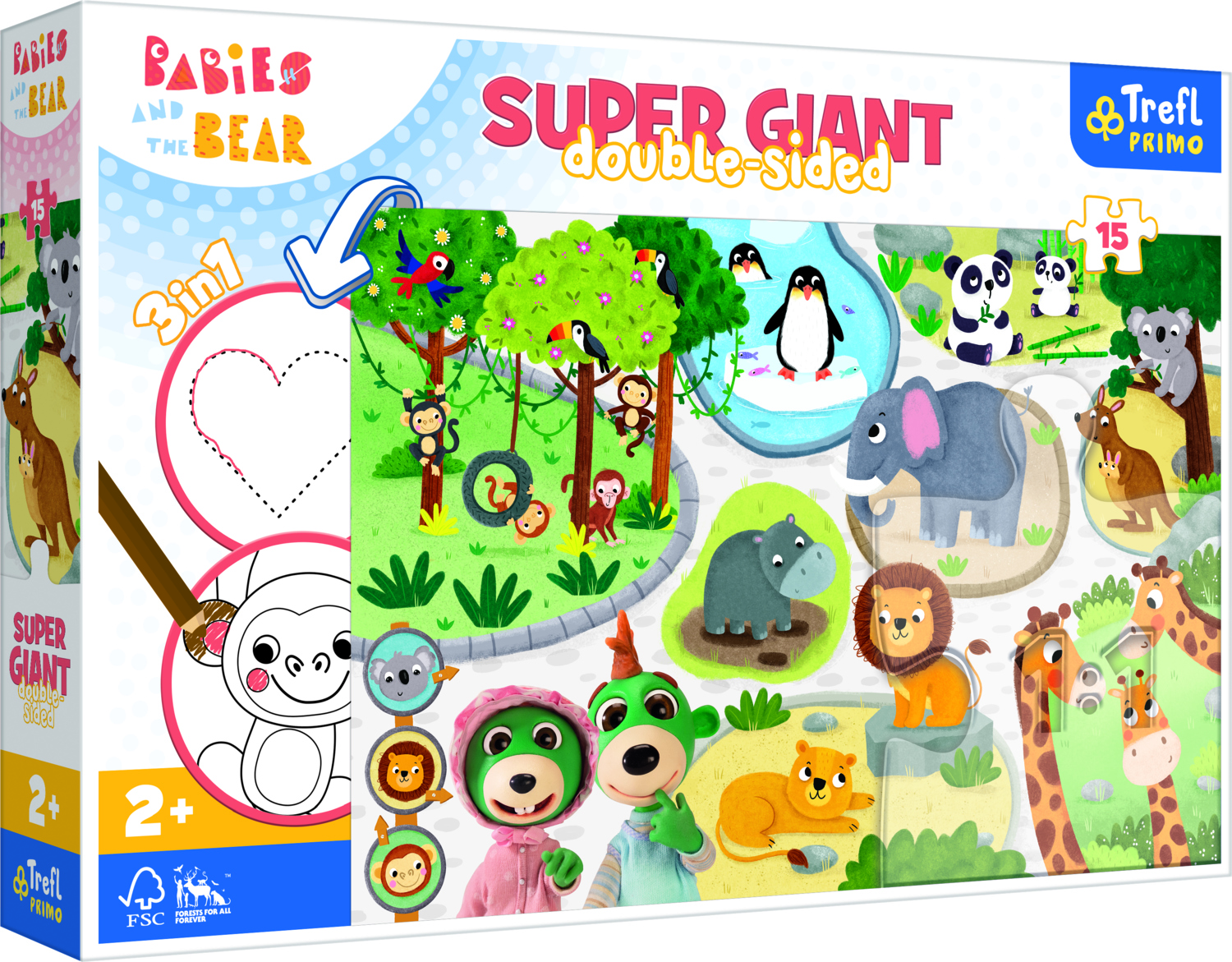 Trefl XXL Teile - At the Zoo 15 Teile Puzzle Trefl-42000 Trefl XXL Teile - At the Zoo 15 Teile Puzzle Trefl-42000 von Trefl