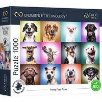 UFT Puzzle 1000 - Lustige Hundegesichter von Trefl