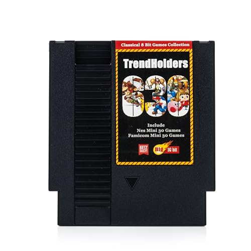 630 in 1 Classic Collection - NES Mini und Famicom Mini Games + 600 Classic NES Multicart Game Cartridge für 8 Bit 72 Pin von TrendHolders