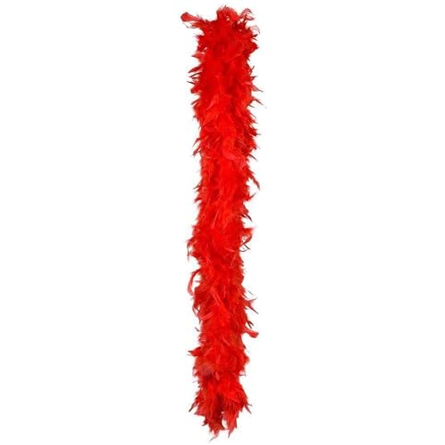 Trendandstylez Federboa 180cm Federschal 50g Karneval Boa 11 Farben (Rot) von Trendandstylez