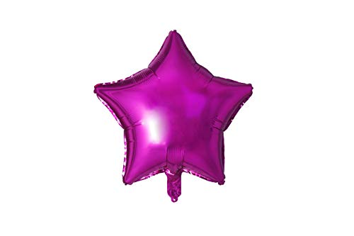 20x Folienballon Stern Ø 45cm Helium Luftballon Sternballon Folienballons für Hochzeit Geburtstag Jahrestag Geschenk Party (Pink) von Trendario