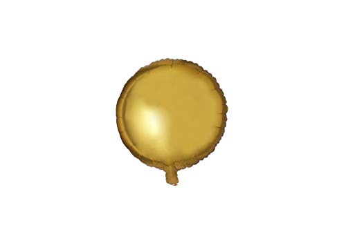 Trendario 20x Folienballon Rund Ø 45cm Helium Luftballon Ballon Folienballons für Hochzeit Geburtstag Jahrestag Geschenk (Gold) von Trendario