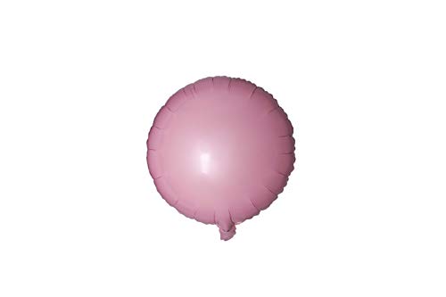 Trendario 20x Folienballon Rund Ø 45cm Helium Luftballon Ballon Folienballons für Hochzeit Geburtstag Jahrestag Geschenk (pastell Rosa) von Trendario