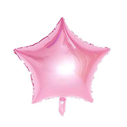 Trendario 20x Folienballon Stern Ø 45cm Helium Luftballon Sternballon Folienballons für Hochzeit Geburtstag Jahrestag Geschenk Party (pastell Pink) von Trendario