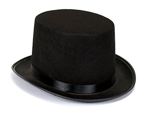 Trendario Zylinderhut für Damen & Herren in Schwarz, Partyhut ideal für Zauberer, Karneval, Fasching, Steampunk, Gentleman von Trendario