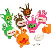 1 Radiergummi Monster, 3cm x 4,5cm, Alien Puzzle-Radierer von Trendhaus Handelsgesellschaft mbH