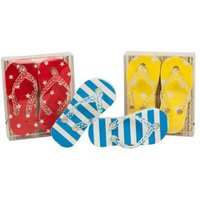 Flipflops-Radiergummi 1 Paar, 5 cm, tolles Mitgebsel für Beachparty von Trendhaus Handelsgesellschaft mbH