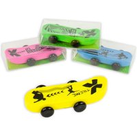 Skateboard-Radiergummi, 1 Stück, 7,5cm x 3,2cm von Trendhaus Handelsgesellschaft mbH