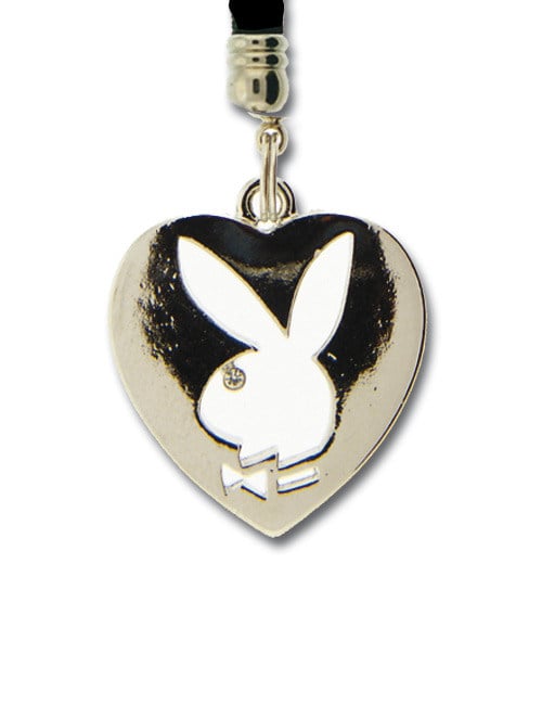 Playboy Handy-Anhänger Herz silber 6cm von Trendimport - KF