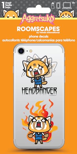 Trends International Aggretsuko Aufkleber, Cartoon, Vinyl, Innenbereich, Orange von Trends International