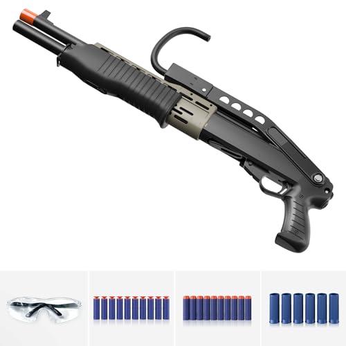 SPAS 12, Shell Ejecting Shotgun,Schaumstoff-Blaster, Toy Foam Blaster,Spielzeugpistole, Soft Foam Bulletshotgun, Spielzeug-Schaum-Blaster Shell Ejecting, 10 Darts, 10-Dart Rotating Dru,14+ von Trendy Tech