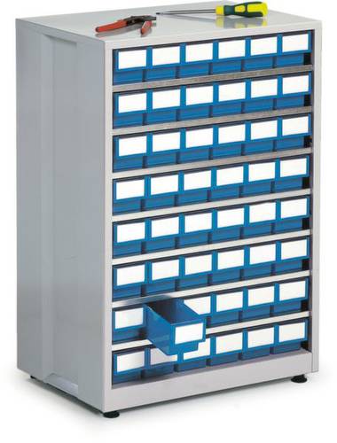 Treston 4840-6 ESD Lagermagazin (B x H x T) 605 x 870 x 410mm Lichtgrau, Blau 1St. von Treston