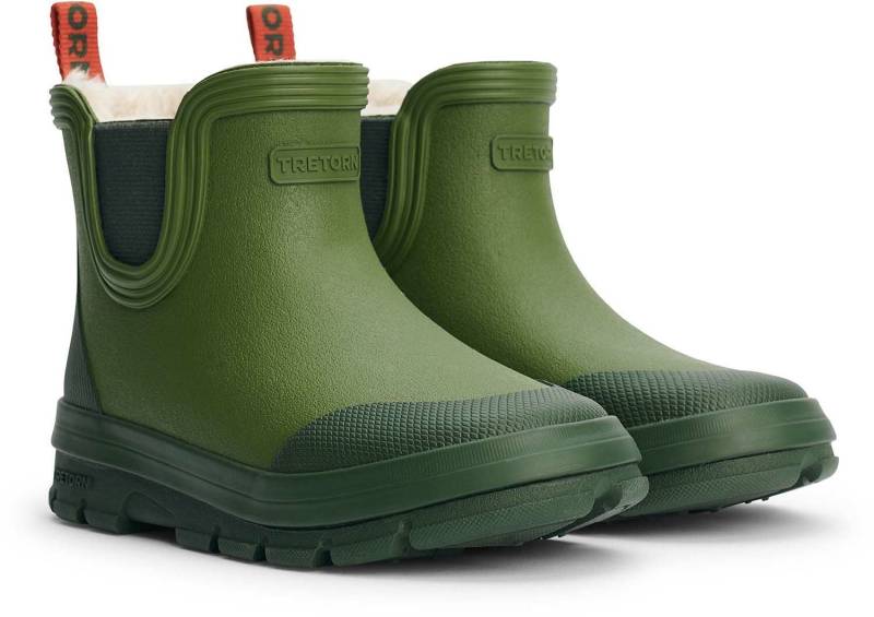 Tretorn Aktiv Chelsea Gefütterte Gummistiefel, Bronze Green, 28, Kindergummistiefel, Kinderstiefel, Gummistiefel kinder, Kids von Tretorn