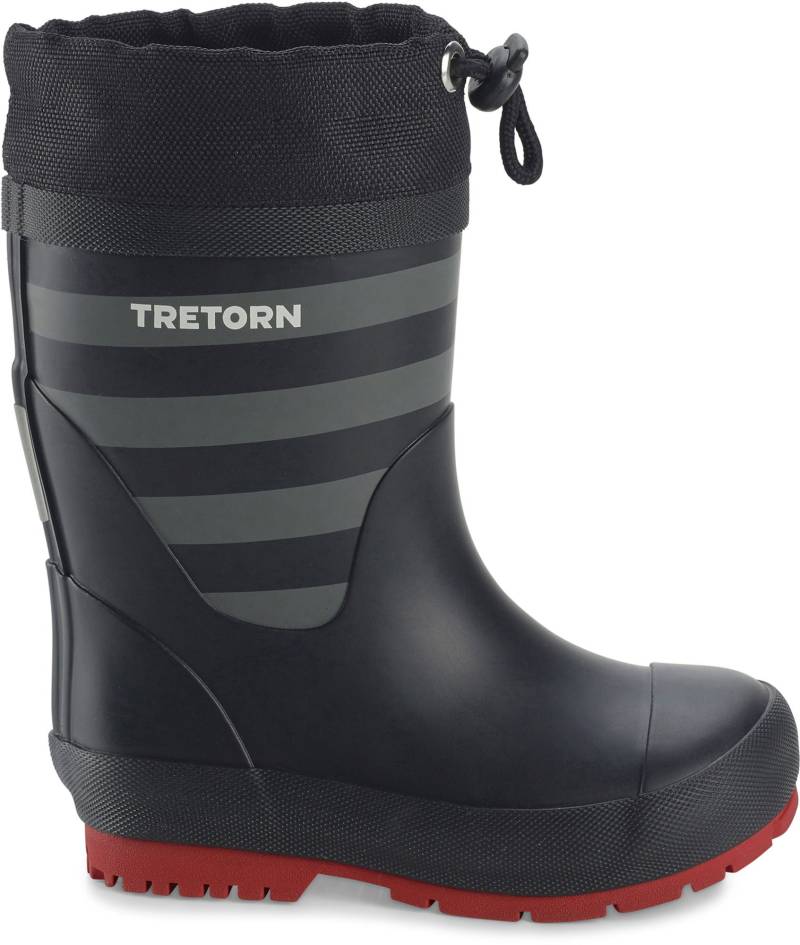 Tretorn Gränna Vinter Gefütterte Gummistiefel, Black/Grey, 19, Kindergummistiefel, Kinderstiefel, Gummistiefel kinder, Kids von Tretorn