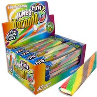 Großpackung Jumbo Tornado, saurer Fruchtgummi, gefüllt, 18cm, 40 Stück, 2kg von Tri d&#039;Aix GmbH