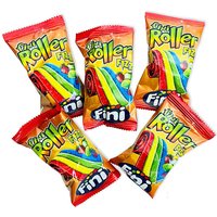 Rainbow Pocket-Roller 5er Pack, Regenbogen-Fruchtgummi-Band, 100 g von Tri d&#039;Aix GmbH