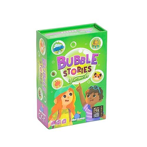 Blue Orange - Bubble Stories Urlaub - zum besten Spiel des Jahres für Kinder - Escape Game für Kinder - Karten- und Fantasie-Spiel oder Ihr Kind kann Solo Spielen - Gesellschaftsspiel ab 4 Jahren von Blue Orange