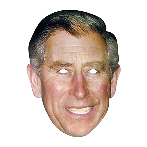 Trimming Shop Prinz Charles Gesichtsmaske Royal Family Celebrity Maske für Straßenpartys Verkleidung Kostüm Zubehör, Königliche Familie Hochzeit Geburtstag Party Supplies, 1 Stück von Trimming Shop